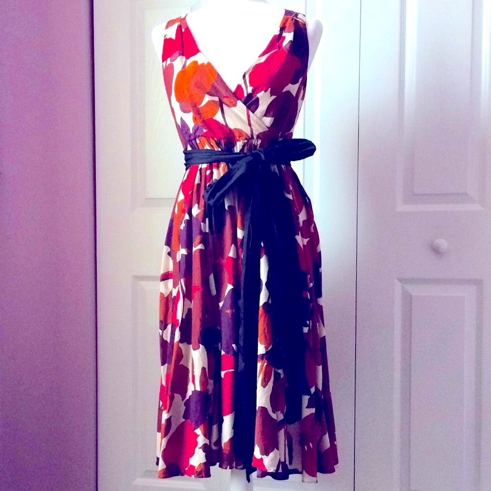 Zara high cut waist dress with removable satchel